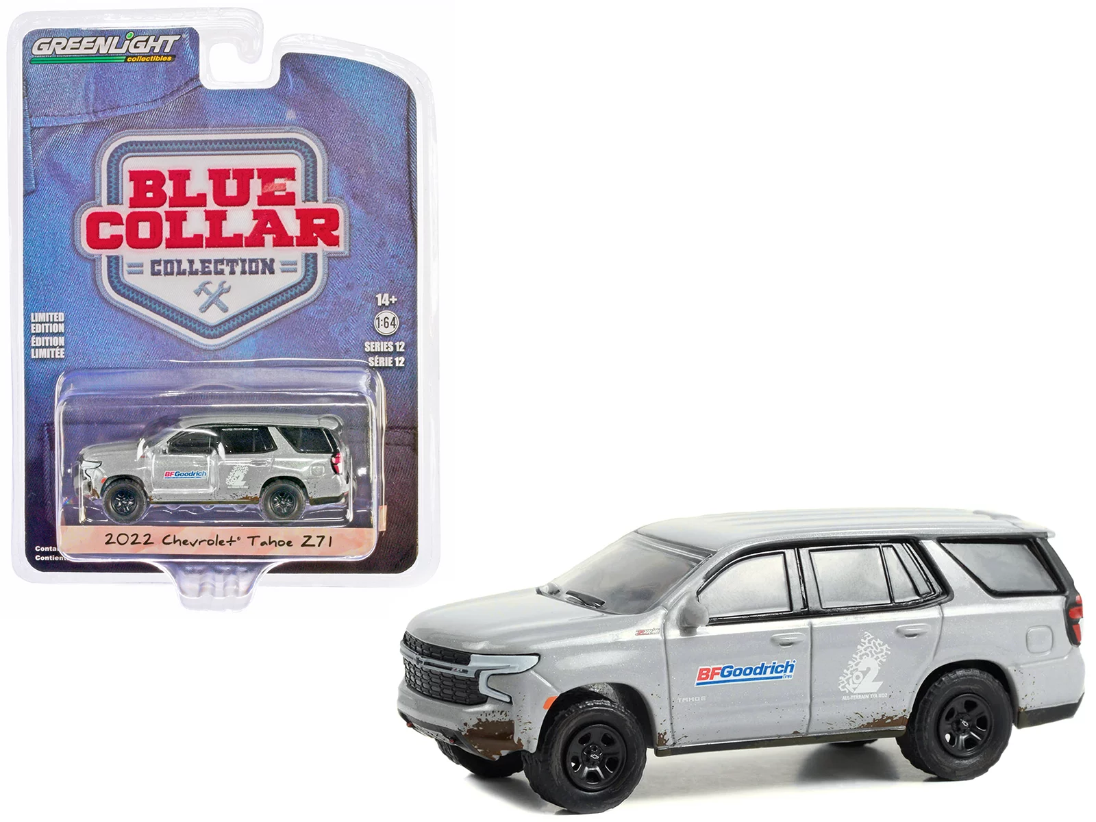 Greenlight 1/64 Blue Collar Collection Series 12- 2022 Chevrolet Tahoe Z71 35260-F - Thumbnail