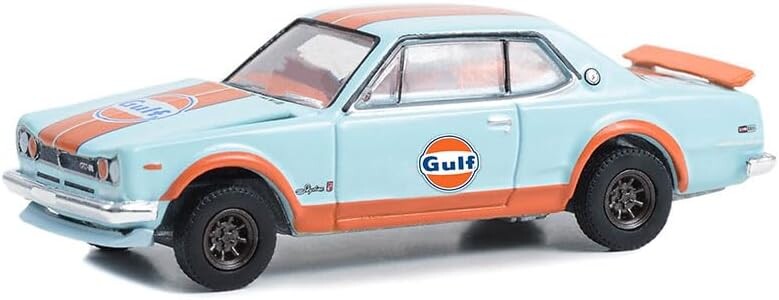 Greenlight 1/64 Gulf Oil Special Edition Series 1- 1971 Skyline GT-R 41135-C - Thumbnail
