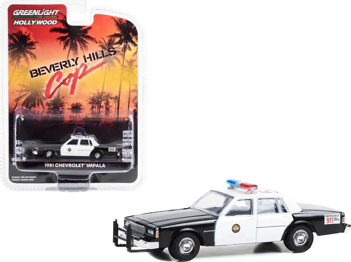 Greenlight 1/64 Hollywood Series 39- 1981 Chevrolet Impala Police 44990-B