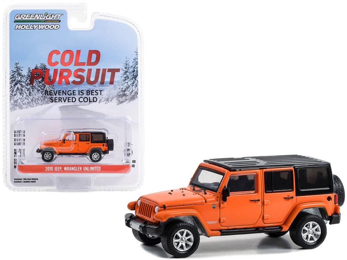 Greenlight 1/64 Hollywood Series 40- Cold Pursuit (2019) - 2010 Jeep Wrangler Unlimited 62010-E