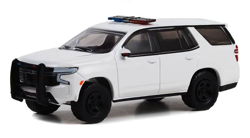 Greenlight 1/64 Hot Pursuit - 2022 Chevrolet Tahoe Police Pursuit Vehicle (PPV) - White 43001