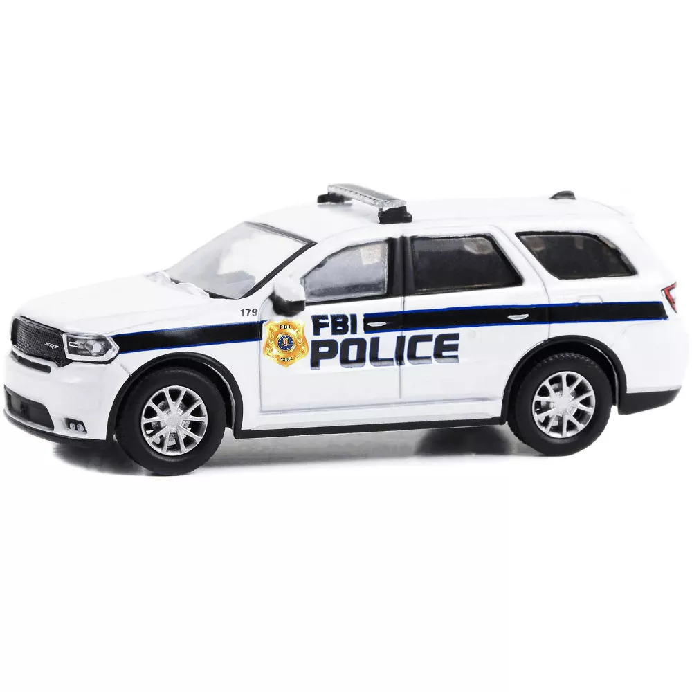 Greenlight 1/64 Hot Pursuit Special Edition - FBI Police 2018 Dodge Durango Police Pursuit Solid Pack 43025-E