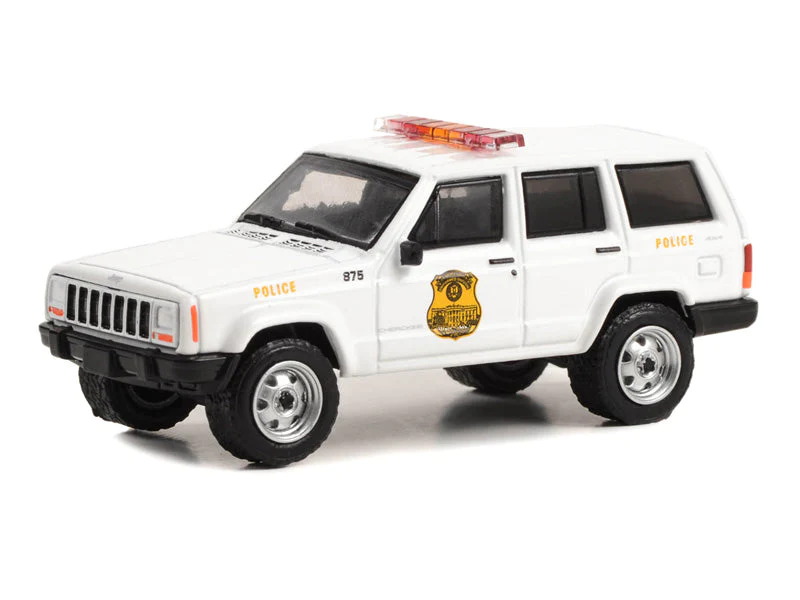 Greenlight 1/64 Hot Pursuit Special Edition - United States Secret Service Police Assortment - 2000 Jeep Cherokee 43015-A - Thumbnail