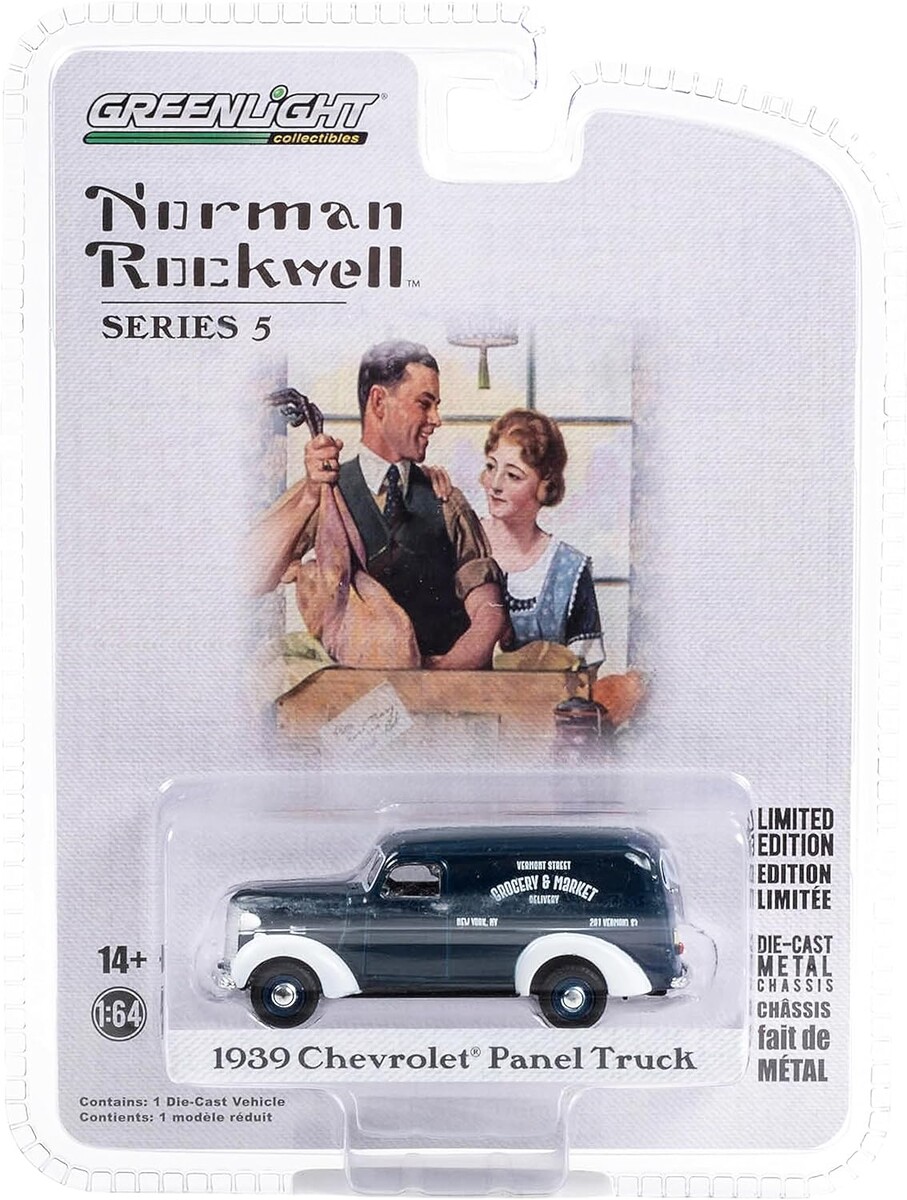 Greenlight 1/64 Norman Rockwell Series 5 - 1939 Chevrolet Panel Truck - Thumbnail