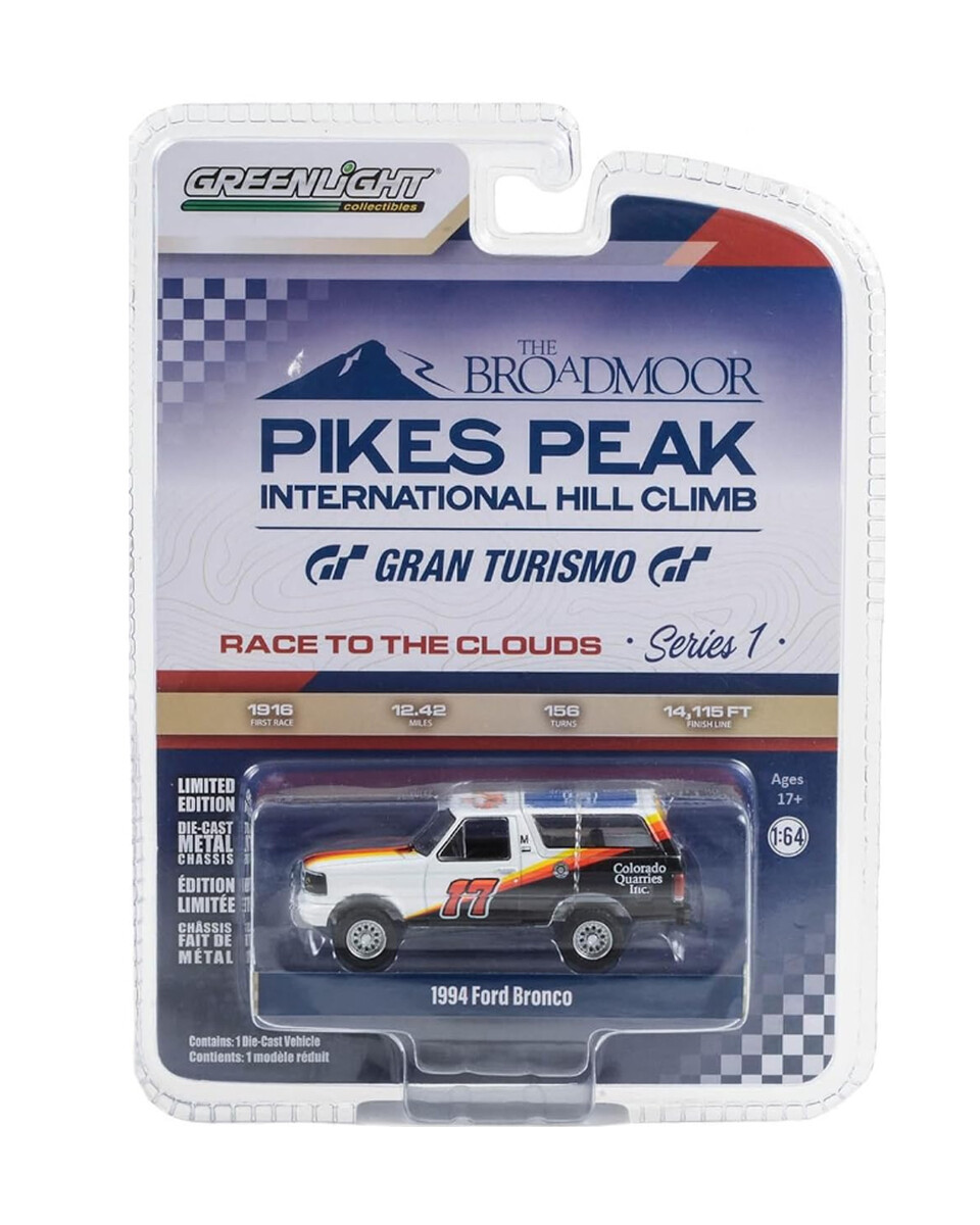 Greenlight 1/64 Pikes Peak International Hill Climb Series 1- 1994 Bronco #17 - Jimmy Ford Escala 13330-F - Thumbnail