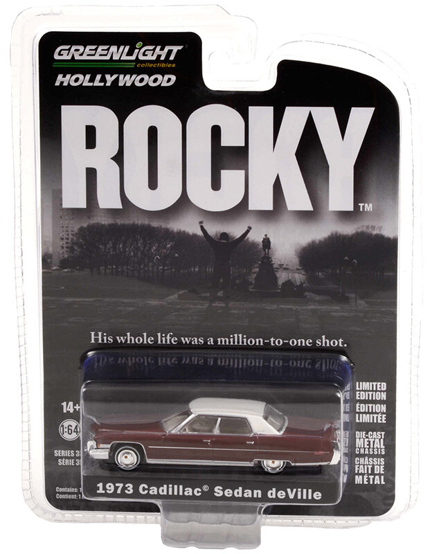 Greenlight 1/64 Rocky (1976) - 1973 Cadillac Sedan deVille Solid Pack 44950-A - Thumbnail