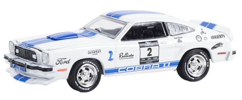 Greenlight 1/64 The Drive Home to the Mustang Stampede Series 1 - 1976 Ford Mustang II Cobra II - Stampede Car #2 Solid Pack 13340-B - Thumbnail