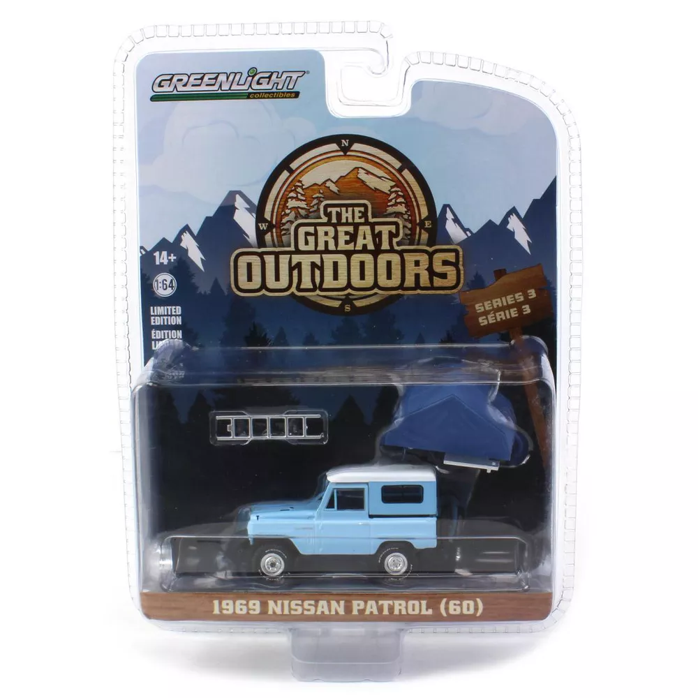 Greenlight 1/64 The Great Outdoors Series 3- 1969 Nissan Patrol (60) 38050-A - Thumbnail