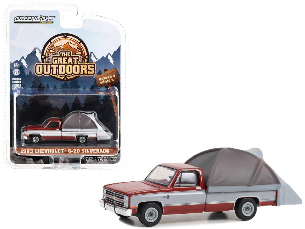 Greenlight 1/64 The Great Outdoors Series 3- 1982 Chevrolet C-10 Silverado 38050-C