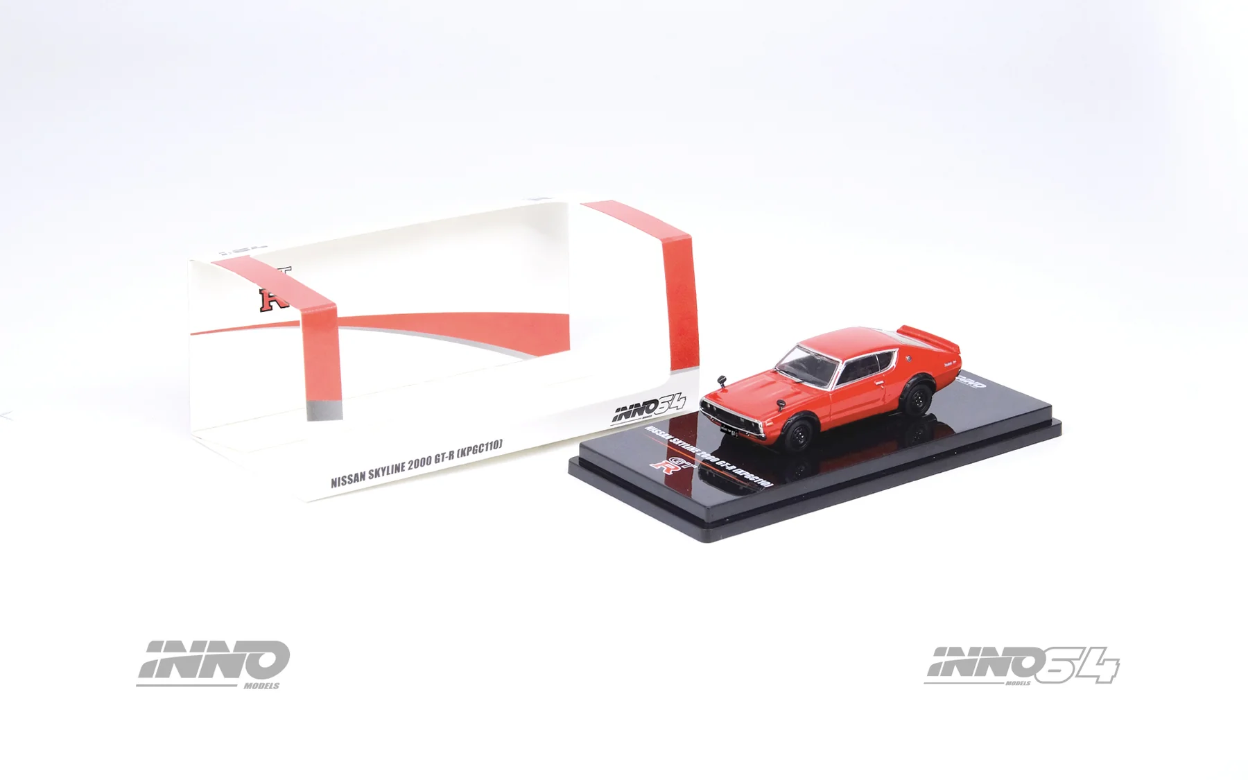 Inno - Inno 1/64 NISSAN SKYLINE 2000 GT-R (KPGC110) Red IN64-KPGC110-RED