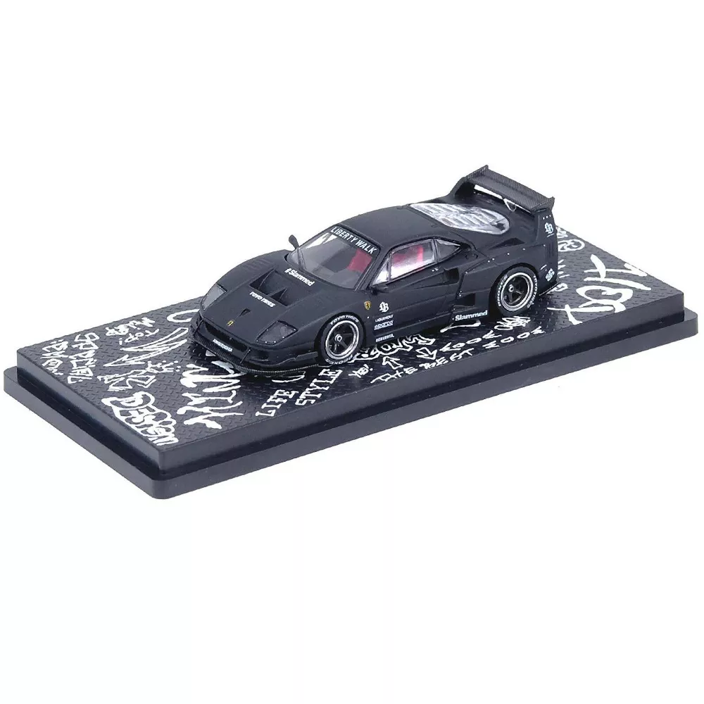 Inno 1/64 LBWK F40 Matte Black HONG KONG TOYCAR SALON 2023 SPECIAL EDITION - Thumbnail