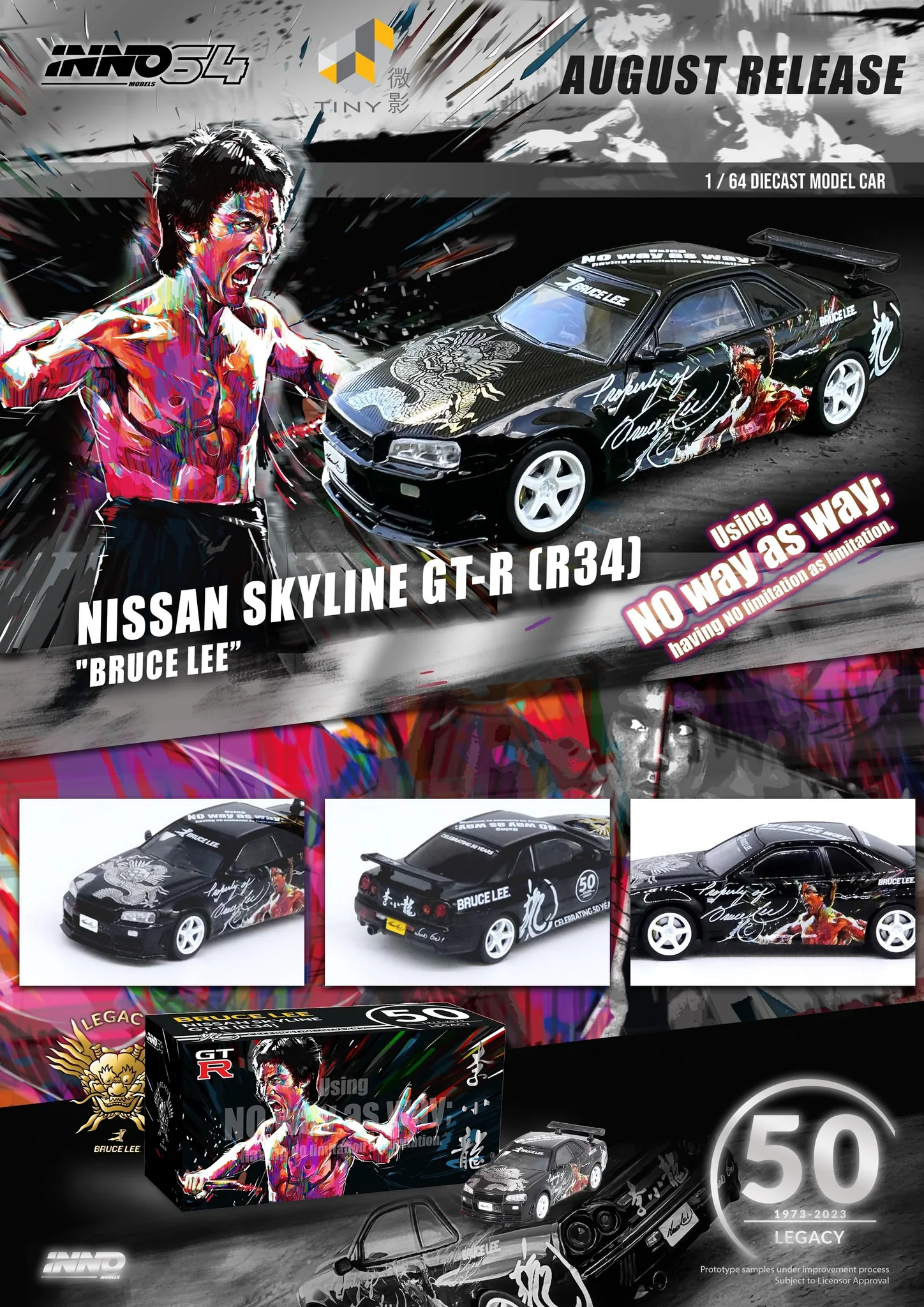 Inno 1/64 NISSAN SKYLINE GT-R (R34) 