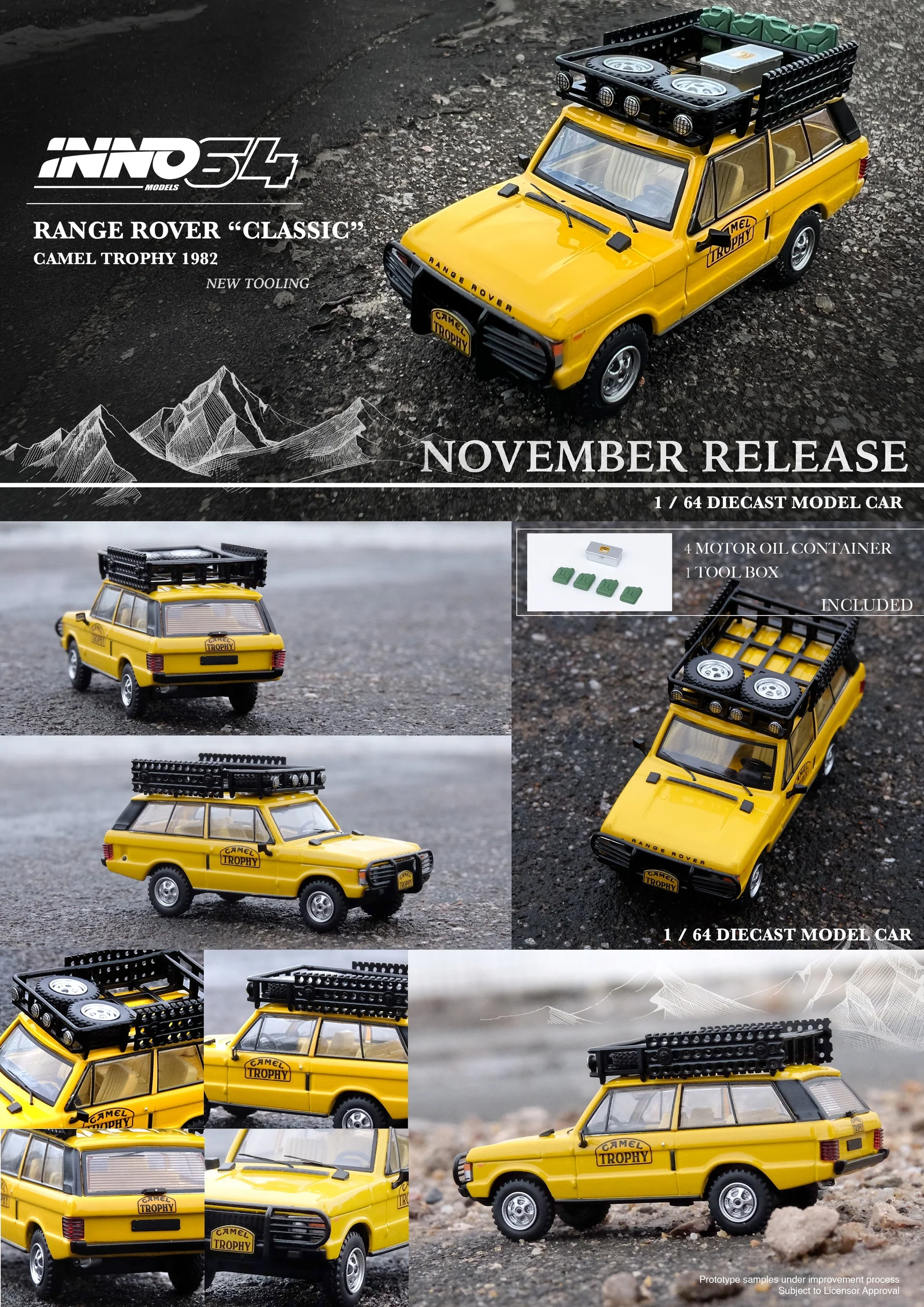 (ÖN SATIŞ) Inno 1/64 RANGE ROVER 