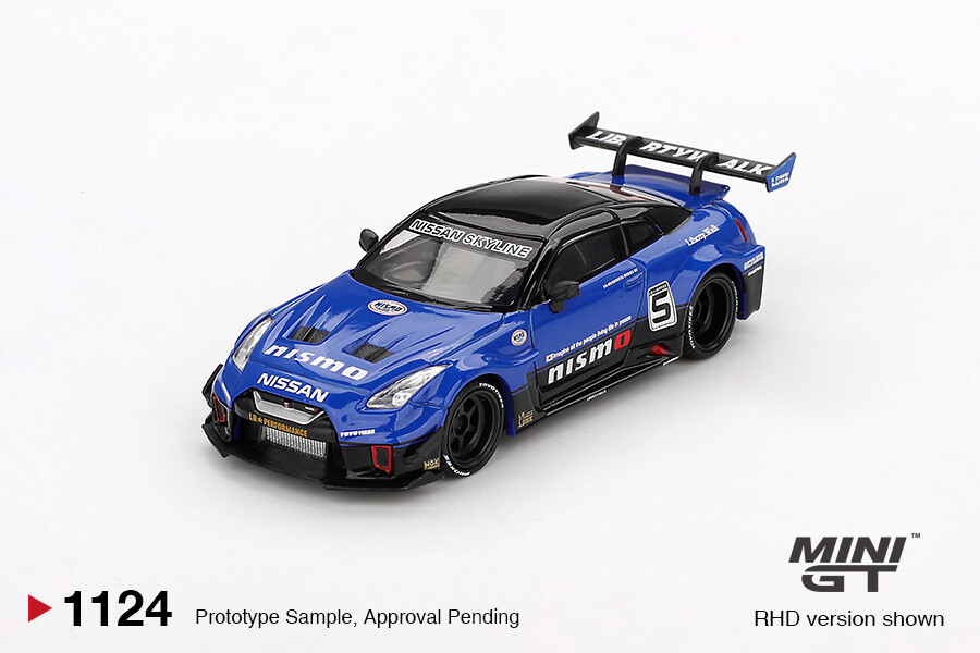 Mini GT - Mini GT 1/6 LB-Silhouette WORKS GT NISSAN 35GT-RR Ver.2 Blue MGT01124