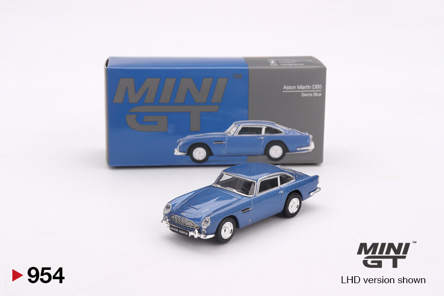 Mini GT - (ÖN SATIŞ) Mini GT 1/64 Aston Martin DB5 Sierra Blue MGT00954