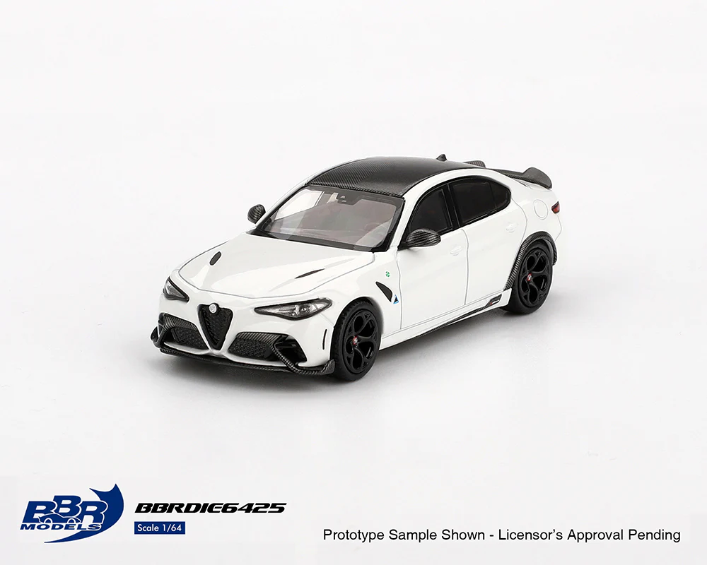 Mini GT - (ÖN SATIŞ) Mini GT 1/64 BBR Alfa Romeo Giulia GTA White BBRDIE6425
