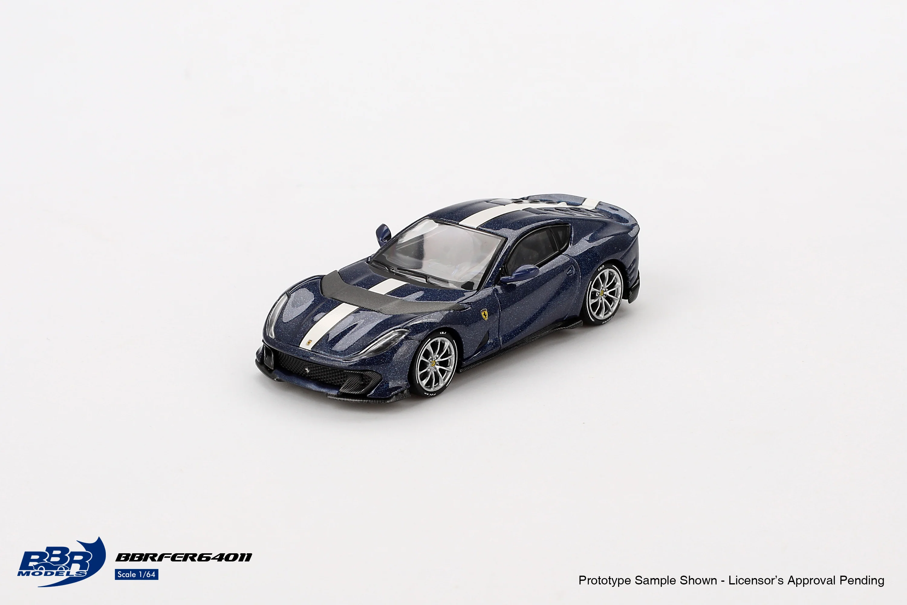 Mini GT - Mini GT 1/64 BBR Ferrari 812 Competizione Blu Tour De France BBRFER64011