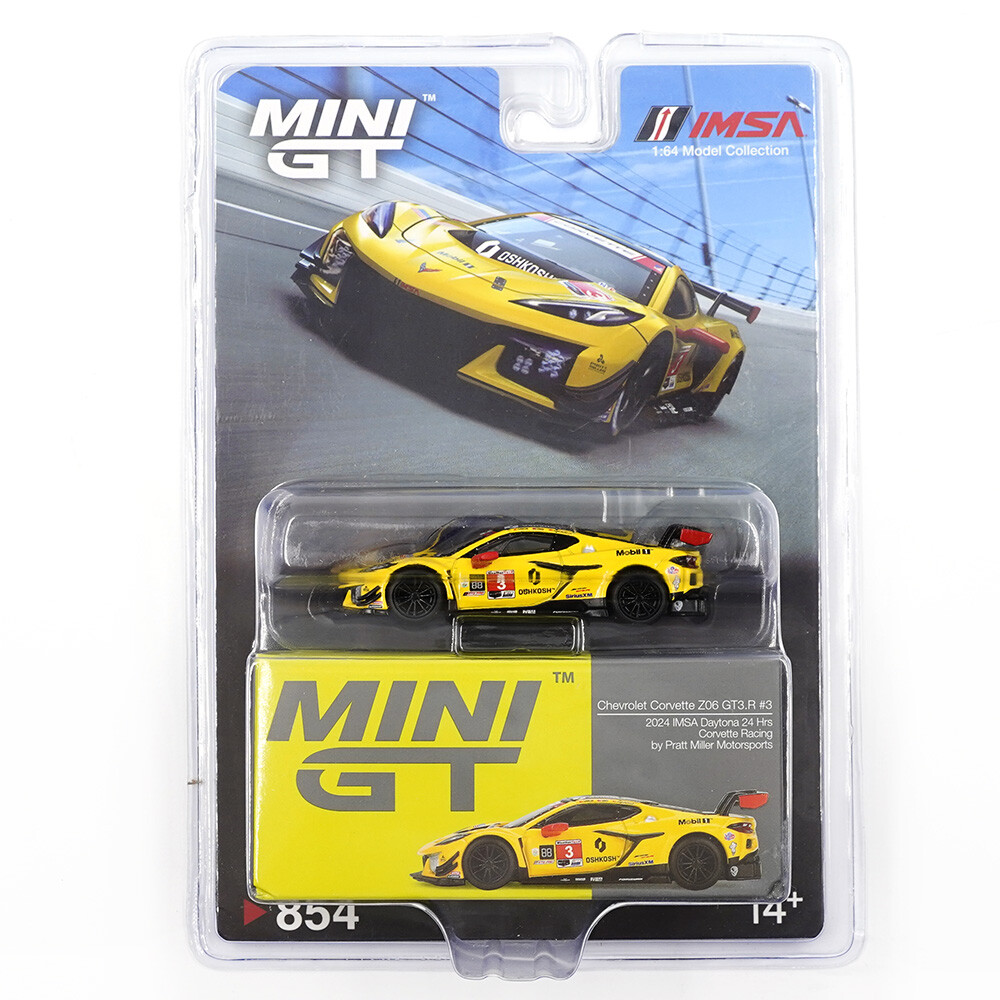 Mini GT - Mini GT 1/64 Chevrolet Corvette Z06 GT3.R #3 Corvette Racing by Pratt Miller Motorsports 2024 IMSA Daytona 24 Hrs - Blister Paket MGT00854-BL Mini GT - Mini GT 1/64 Chevrolet Corvette Z06 GT3.R #3 Corvette Racing by Pratt Miller Motorsports 2024 IMSA Daytona 24 Hrs - Blister Paket MGT00854-BL