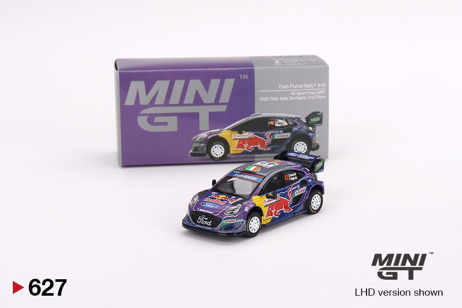 Mini GT - Mini GT 1/64 Ford Puma Rally1 M-Sport Ford WRT 2022 Rally Italia Sardegna Place MGT00627 Mini GT - Mini GT 1/64 Ford Puma Rally1 M-Sport Ford WRT 2022 Rally Italia Sardegna Place MGT00627