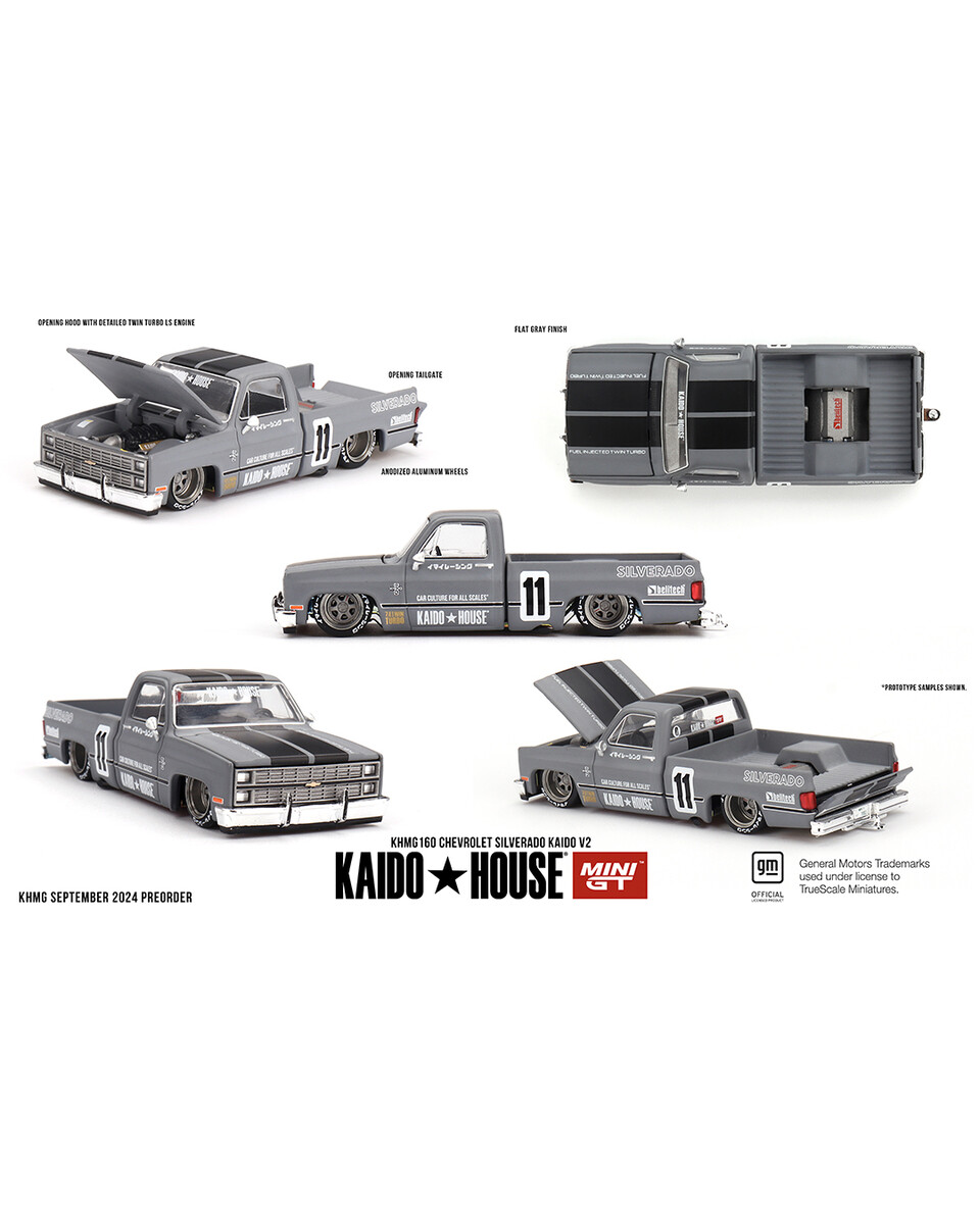 Mini GT - Mini GT 1/64 [KaidoHouse x MiniGT] Chevrolet Silverado KAIDO V2 KHMG160