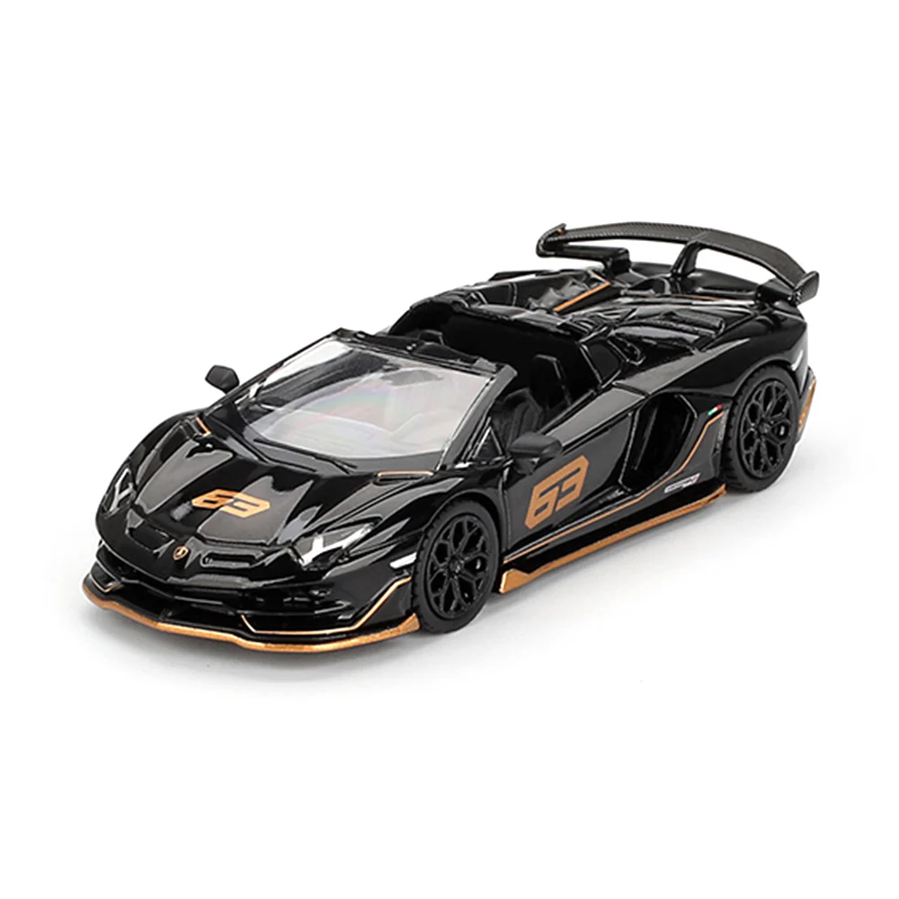 Mini GT - Mini GT 1/64 Lamborghini Aventador SVJ 63 Roadster Nero Aldebaran - Blister Paket MGT00803-BL Mini GT - Mini GT 1/64 Lamborghini Aventador SVJ 63 Roadster Nero Aldebaran - Blister Paket MGT00803-BL