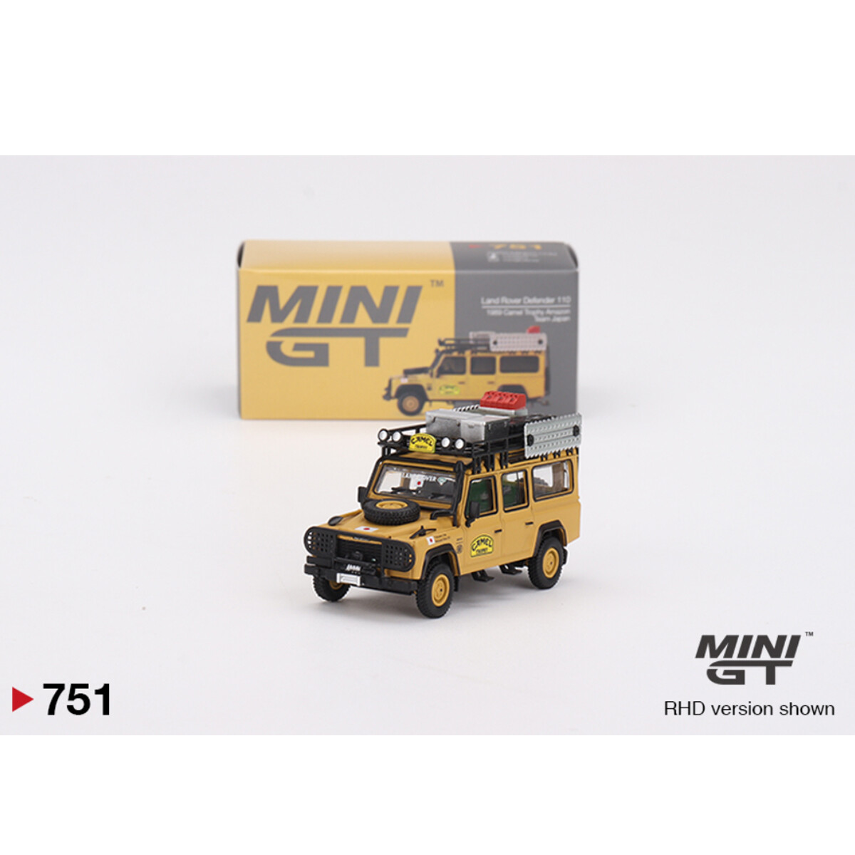 Mini GT - Mini GT 1/64 Land Rover Defender 110 1989 Camel Trophy Amazon Team Japan MGT00751 Mini GT - Mini GT 1/64 Land Rover Defender 110 1989 Camel Trophy Amazon Team Japan MGT00751