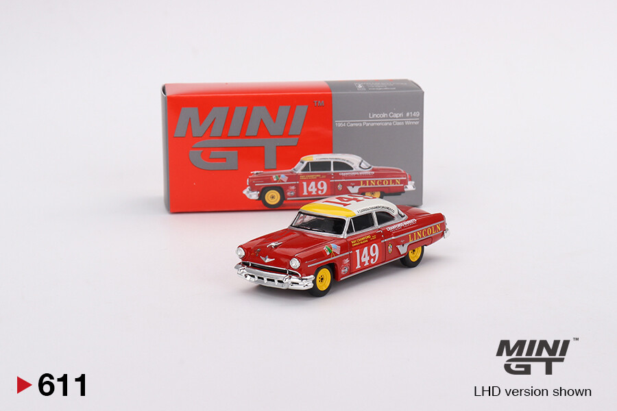 Mini GT - Mini GT 1/64 Lincoln Capri 1954 Carrera Panamericana Class Winner #149 MGT00611 Mini GT - Mini GT 1/64 Lincoln Capri 1954 Carrera Panamericana Class Winner #149 MGT00611