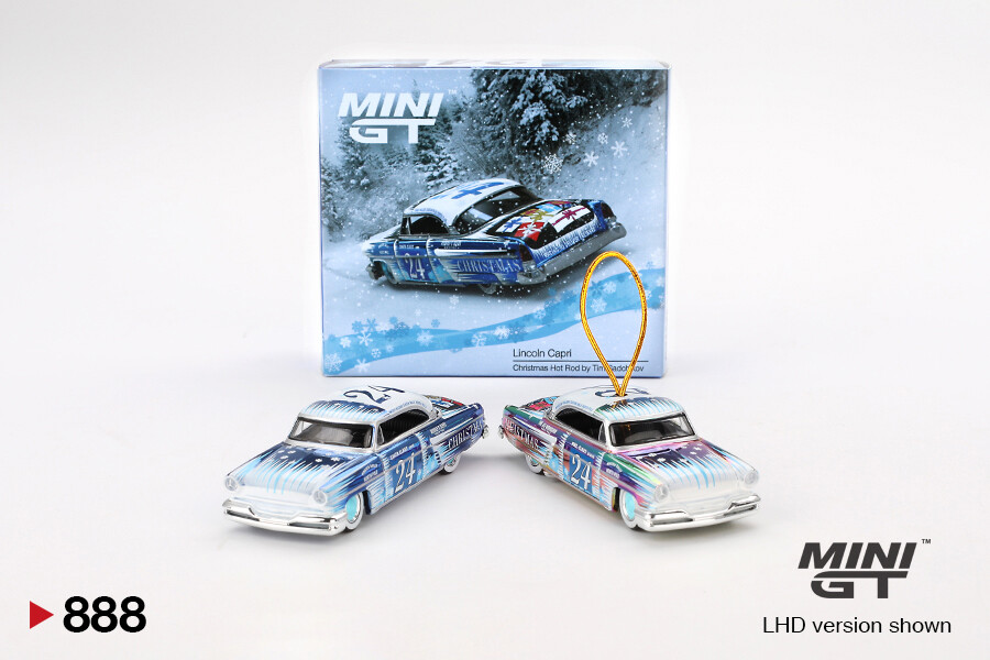 Mini GT - Mini GT 1/64 Lincoln Capri Christmas Hot Rod by Tim Sadchikov 2024 Christmas Edition MGT00888 Mini GT - Mini GT 1/64 Lincoln Capri Christmas Hot Rod by Tim Sadchikov 2024 Christmas Edition MGT00888