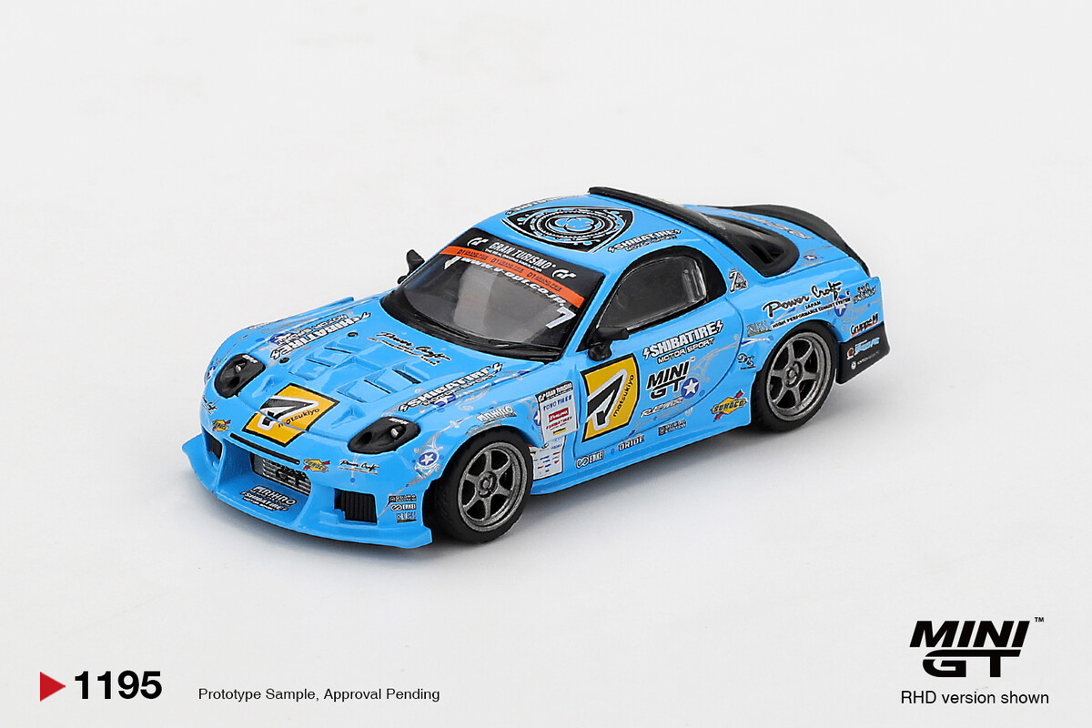Mini GT - (ÖN SATIŞ) Mini GT 1/64 Mazda RX-7 RE-Amemiya 2025 D1GP MGT01195
