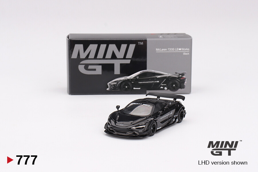 Mini GT - Mini GT 1/64 McLaren 720S LB Works Black MGT00777