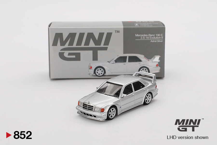 Mini GT - Mini GT 1/64 Mercedes-Benz 190E 2.5-16 Evolution II Astral Silver MGT00852