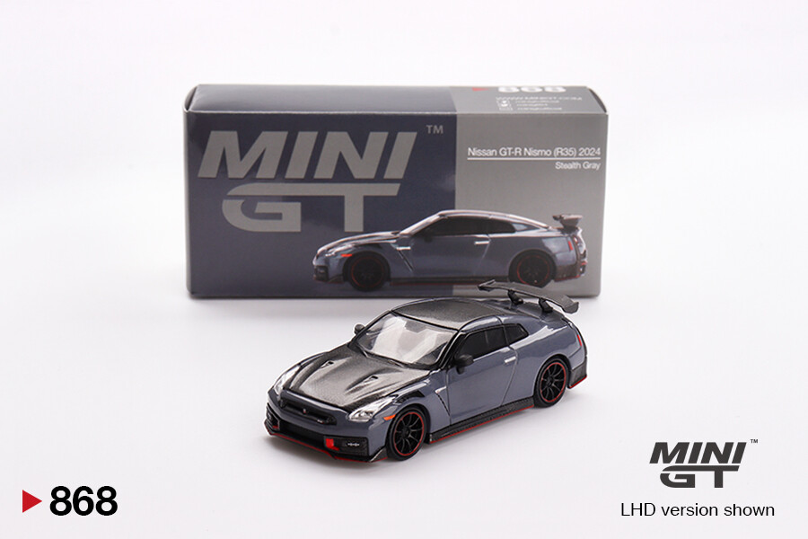 Mini GT - Mini GT 1/64 Nissan GT-R Nismo 2024 NISMO Stealth Gray MGT00868 Mini GT - Mini GT 1/64 Nissan GT-R Nismo 2024 NISMO Stealth Gray MGT00868