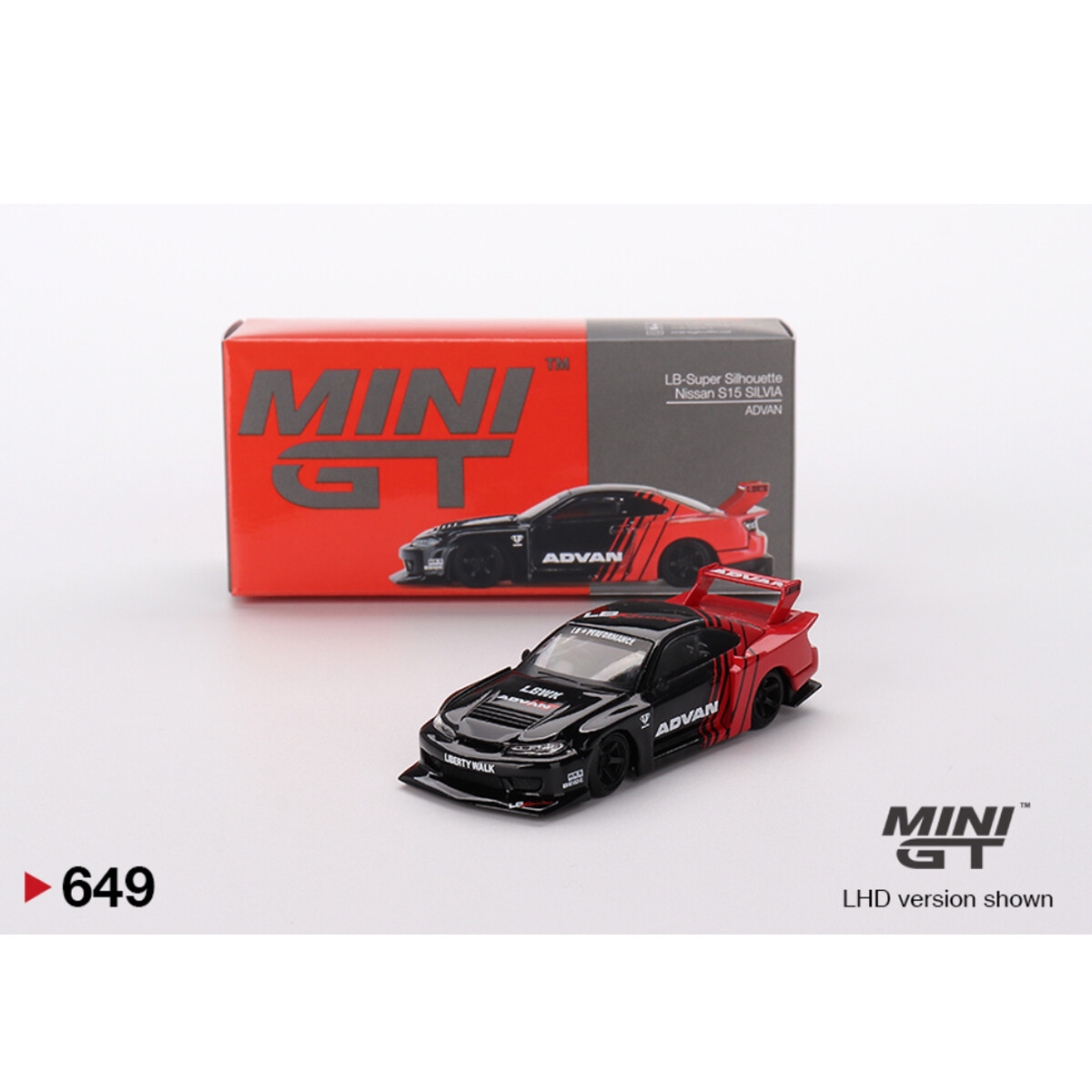 Mini GT - Mini GT 1/64 Nissan LB-Super Silhouette S15 SILVIA ADVAN MGT00649