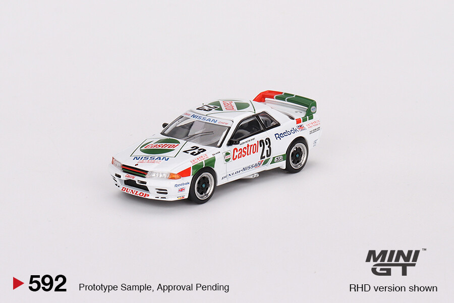 Mini GT - Mini GT 1/64 Nissan Skyline GT-R (R32) Gr. A #23 1990 Macau Guia Race Winner MGT00592 Mini GT - Mini GT 1/64 Nissan Skyline GT-R (R32) Gr. A #23 1990 Macau Guia Race Winner MGT00592