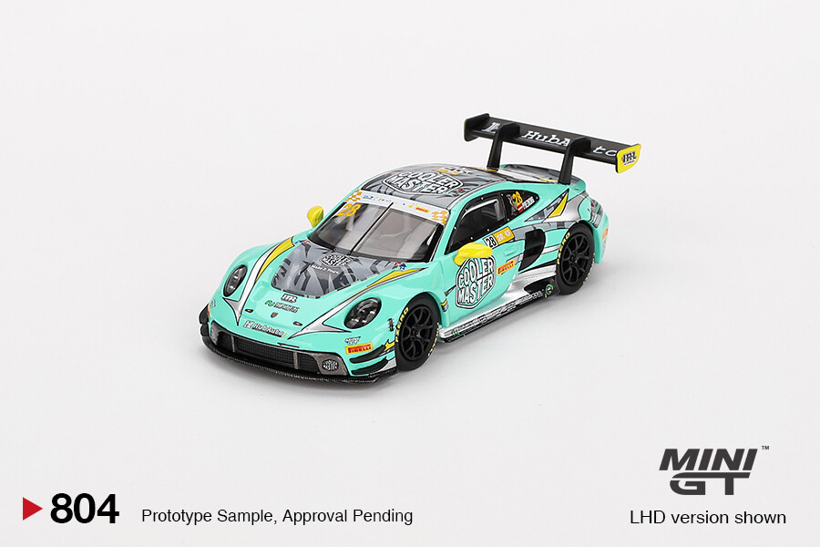 Mini GT - Mini GT 1/64 Porsche 911 GT3 R HubAuto Racing 2023 FIA GT World Cup 70th Macau Grand Prix - Blister Paket MGT00804-BL