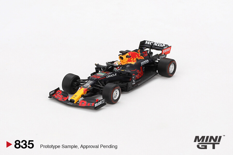 Mini GT - Mini GT 1/64 Red Bull RB16B Max Verstappen 2021 Abu Dhabi Grand Prix Winner - Blister Paket MGT00835-BL