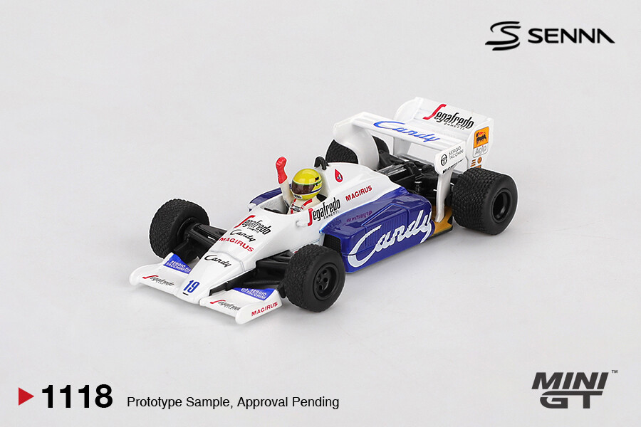 Mini GT - (ÖN SATIŞ) Mini GT 1/64 Toleman TG184 #19 Ayrton Senna 1984 Monaco Grand Prix 2nd Place MGT01118