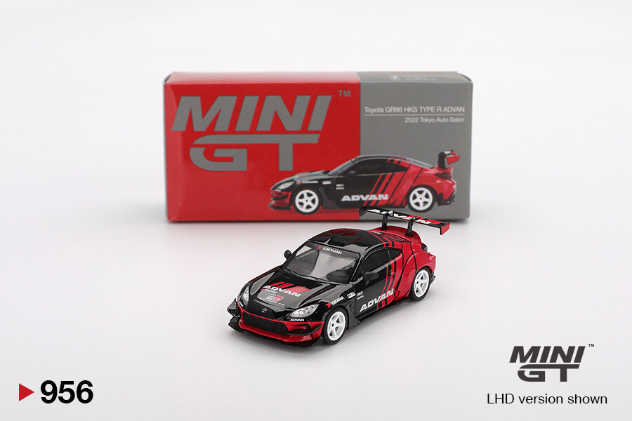 Mini GT - Mini GT 1/64 Toyota GR86 HKS TYPE R ADVAN 2022 Tokyo Auto Salon MGT00956
