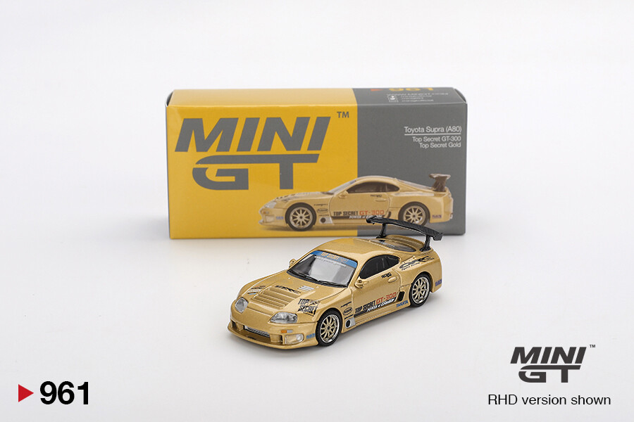Mini GT - Mini GT 1/64 Toyota Supra (A80) Top Secret GT-300 Top Secret Gold MGT00961 Mini GT - Mini GT 1/64 Toyota Supra (A80) Top Secret GT-300 Top Secret Gold MGT00961