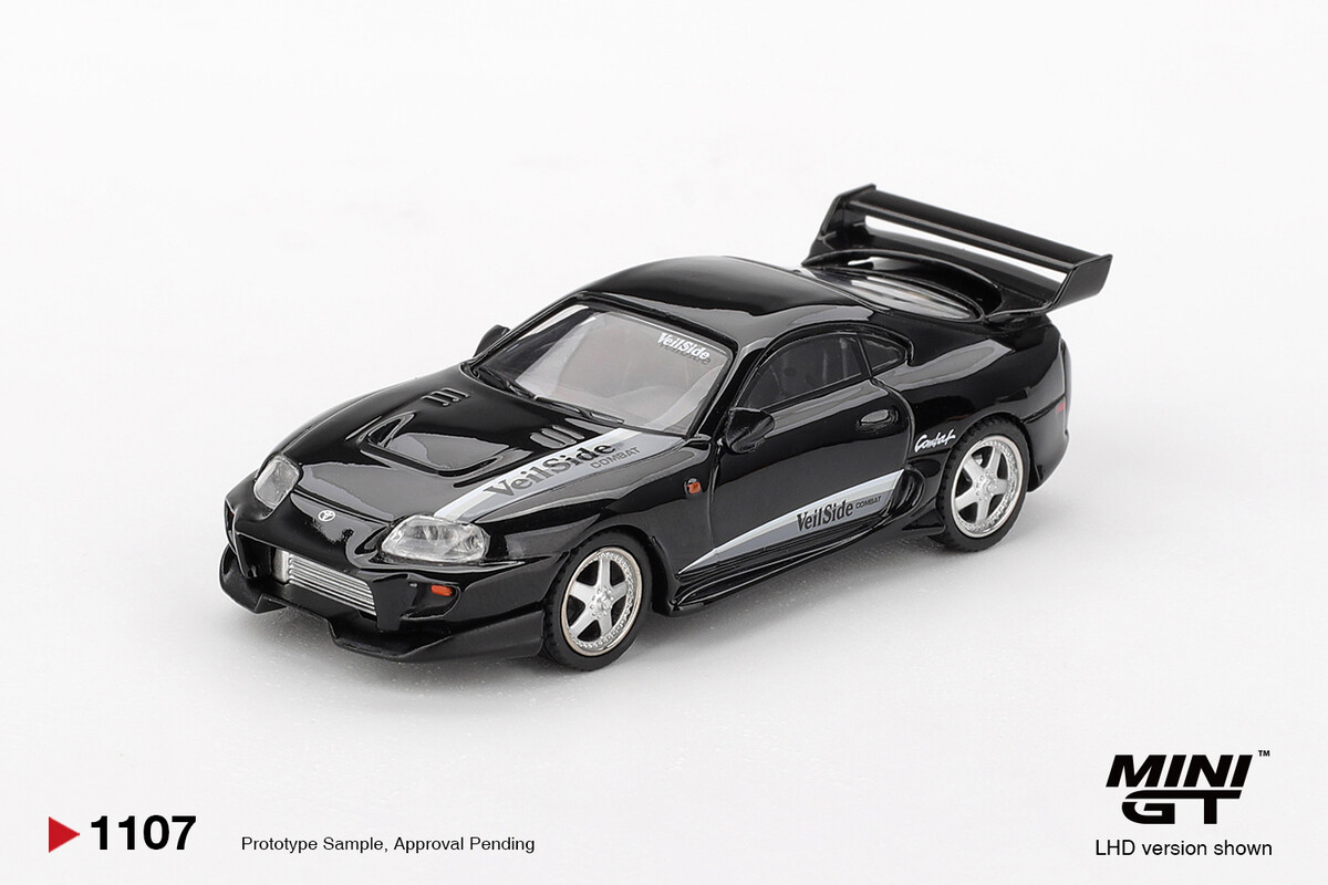 Mini GT - (ÖN SATIŞ) Mini GT 1/64 Toyota Supra VeilSide Combat V-II Black MGT01107