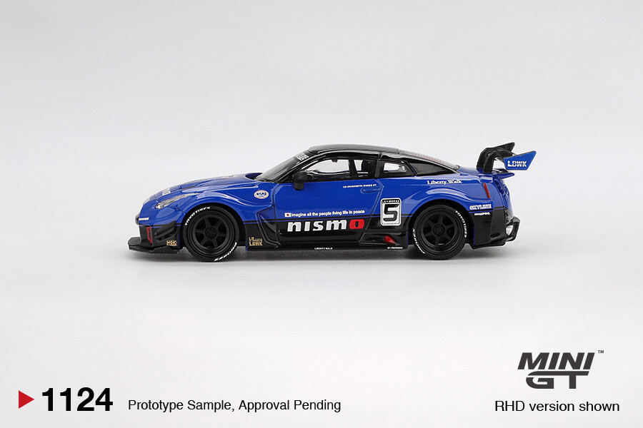 Mini GT 1/6 LB-Silhouette WORKS GT NISSAN 35GT-RR Ver.2 Blue MGT01124 - Thumbnail
