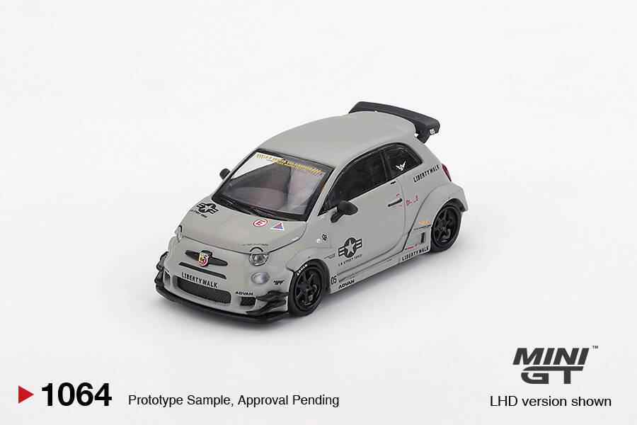 (ÖN SATIŞ) Mini GT 1/64 Abarth 595 LB-WORKS x Abas Works Fighters MGT01064
