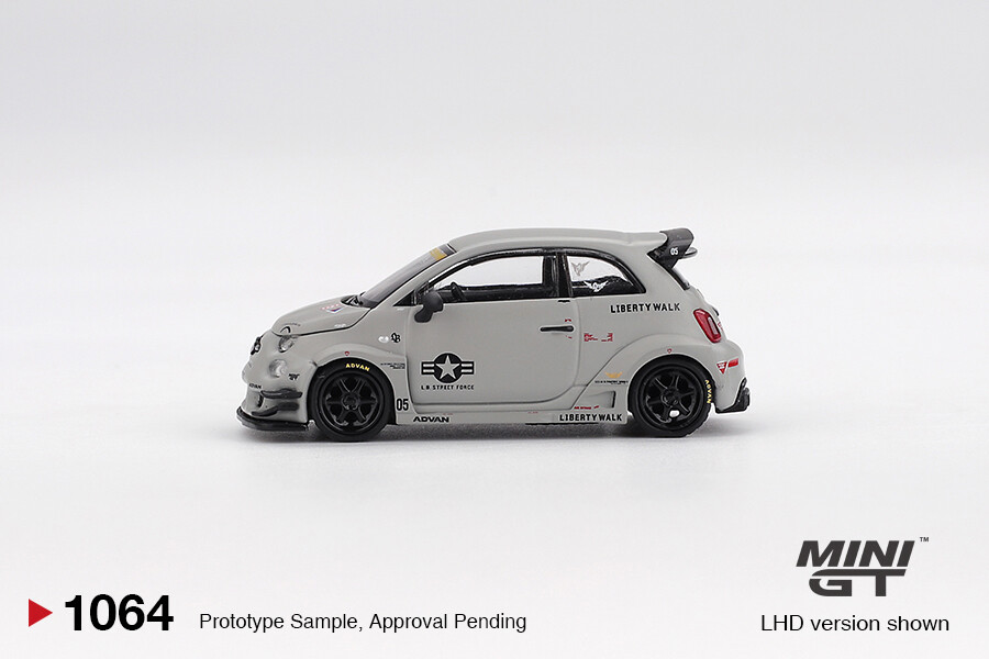 (ÖN SATIŞ) Mini GT 1/64 Abarth 595 LB-WORKS x Abas Works Fighters MGT01064 - Thumbnail