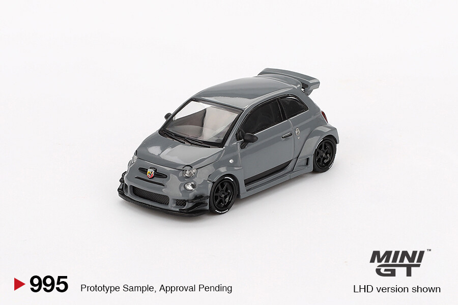 (ÖN SATIŞ) Mini GT 1/64 Abarth 595 LB-WORKS x Abas Works Grey MGT00995 - Thumbnail