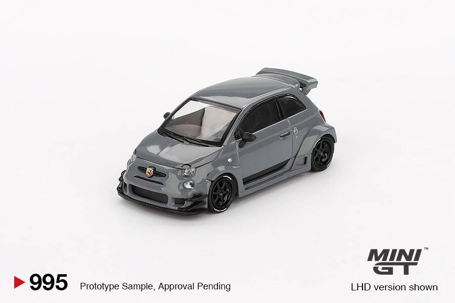 (ÖN SATIŞ) Mini GT 1/64 Abarth 595 LB-WORKS x Abas Works Grey MGT00995