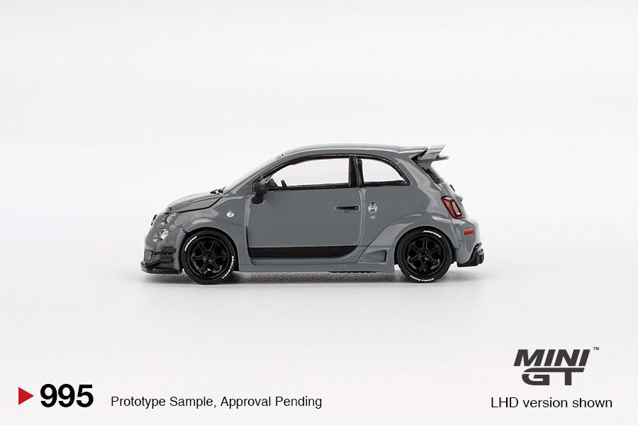 (ÖN SATIŞ) Mini GT 1/64 Abarth 595 LB-WORKS x Abas Works Grey MGT00995 - Thumbnail