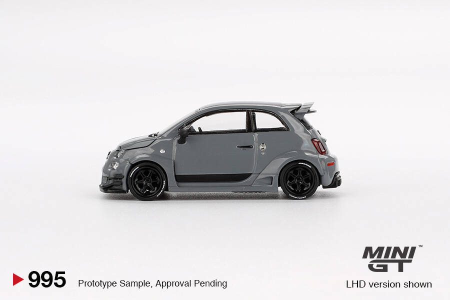 (ÖN SATIŞ) Mini GT 1/64 Abarth 595 LB-WORKS x Abas Works Grey MGT00995