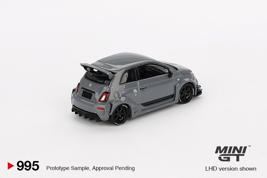 (ÖN SATIŞ) Mini GT 1/64 Abarth 595 LB-WORKS x Abas Works Grey MGT00995 - Thumbnail