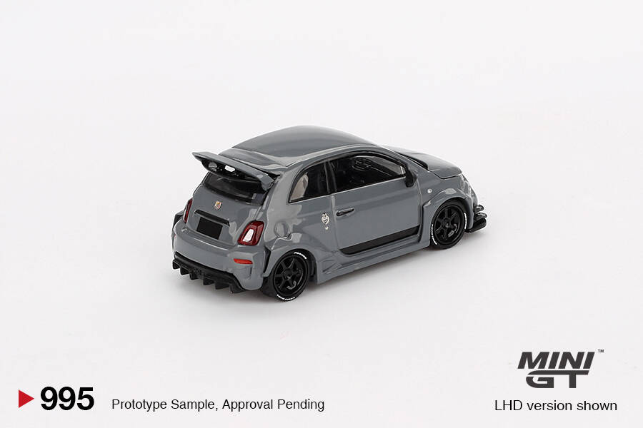 (ÖN SATIŞ) Mini GT 1/64 Abarth 595 LB-WORKS x Abas Works Grey MGT00995