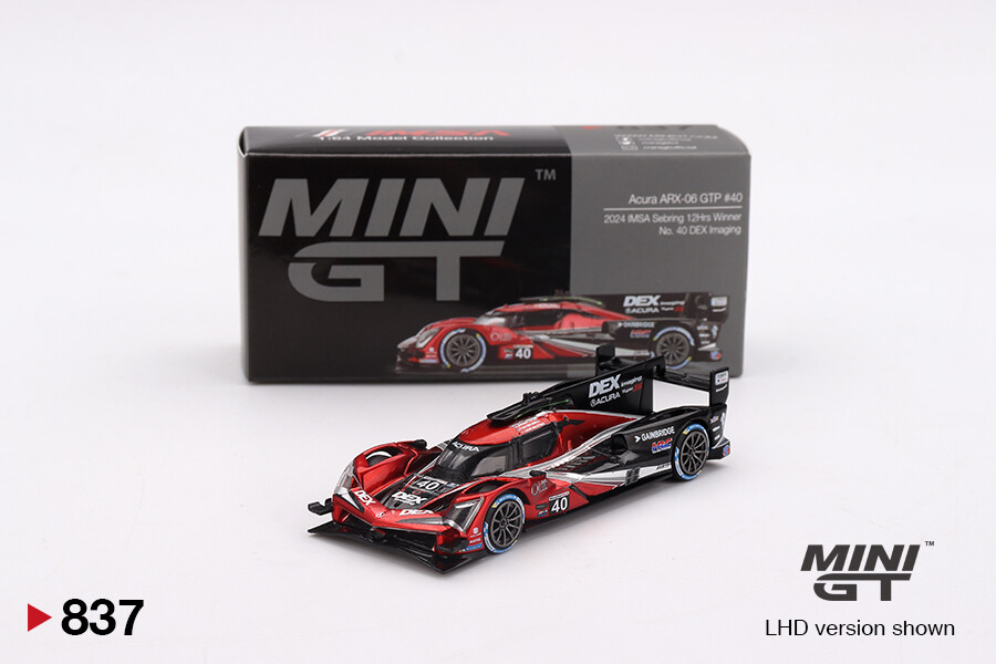 (ÖN SATIŞ) Mini GT 1/64 Acura ARX-06 GTP Wayne Taylor Racing with Andretti 2024 IMSA Sebring 12Hrs Winner MGT00837 - Thumbnail